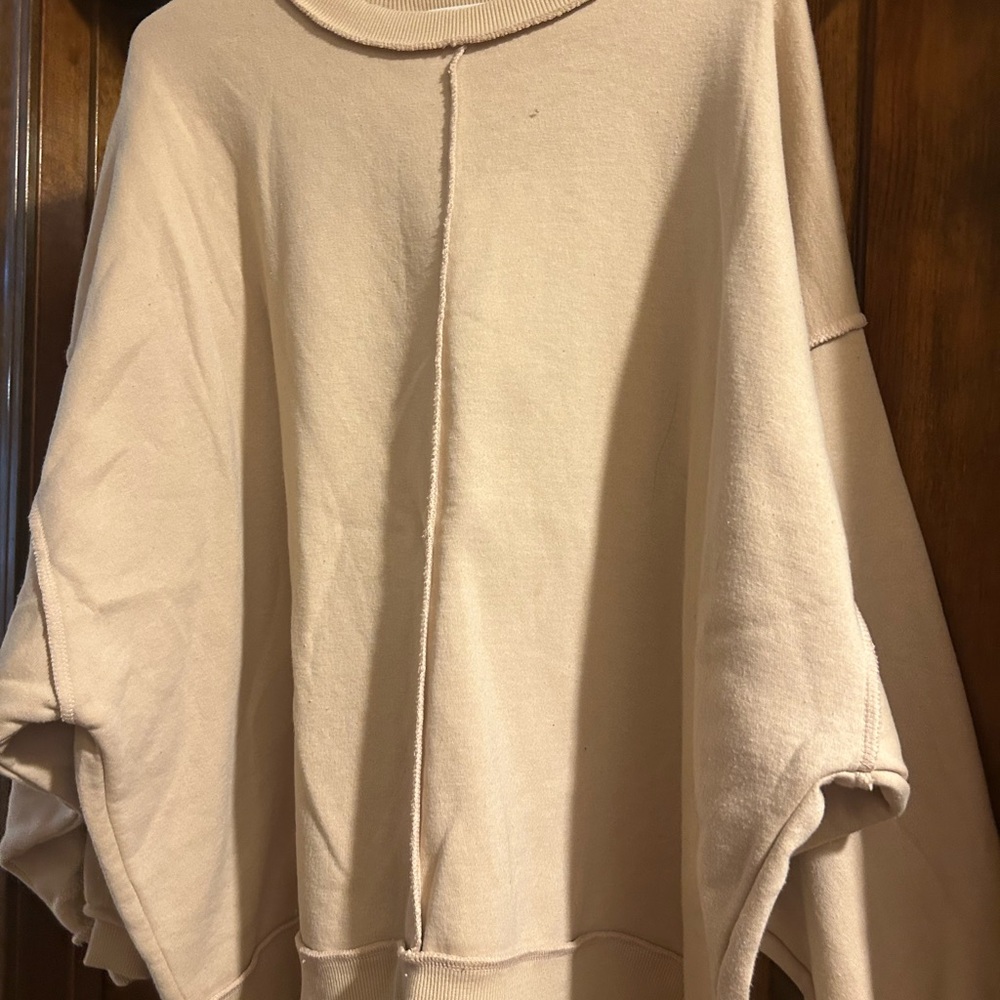 Zenana Outfitters Cream Shrug with Cozy Texture